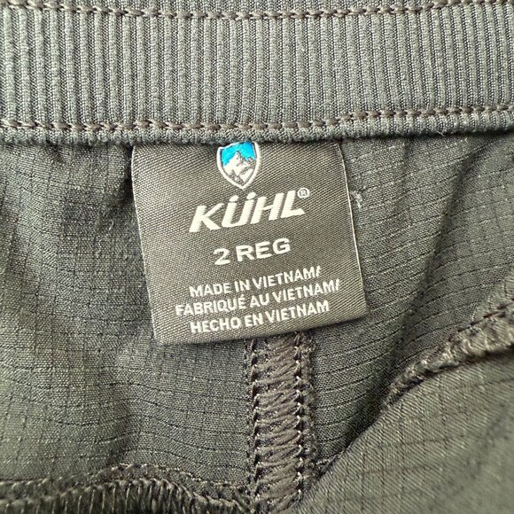 Kuhl Strattus Pants Wrinkle Free Air Fabric Ruched Leg Black Size 2 - Picture 5 of 12